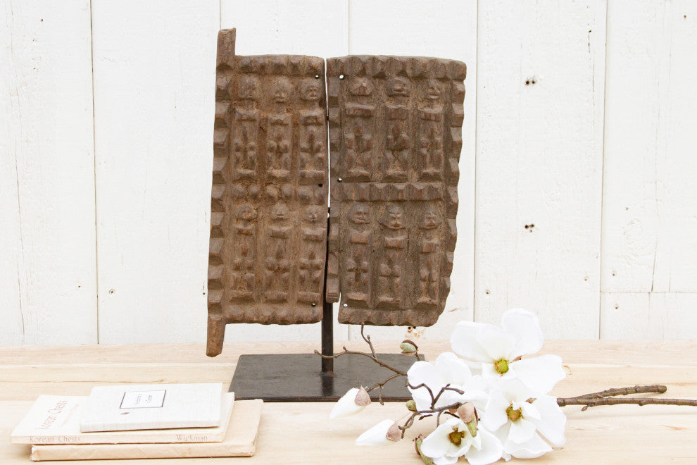 Ancient African Granary Door on Stand
