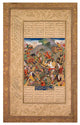 "Battle Between Manuchihr and Tur, Page From a Shah-Nama, c. 1610" Paper Art