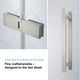 Tampa Alcove Frameless Pivot Hinge Shower Door Kit With Base Pan, Satin Nickel, 48x32"