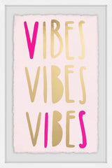 "Triple Vibe" Framed Painting Print, 12"x18"