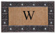 A1HC First Impression Rubber and Coir Decorative Tray Doormat 18"x30", W