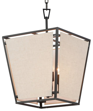 Maxim 20264CV Montauk 4 Light 14"W Taper Candle Pendant - Black