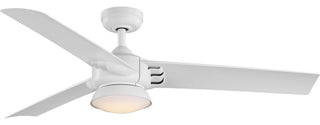 Edwidge 3-Blade 52" DC Motor LED Contemporary Ceiling Fan, White