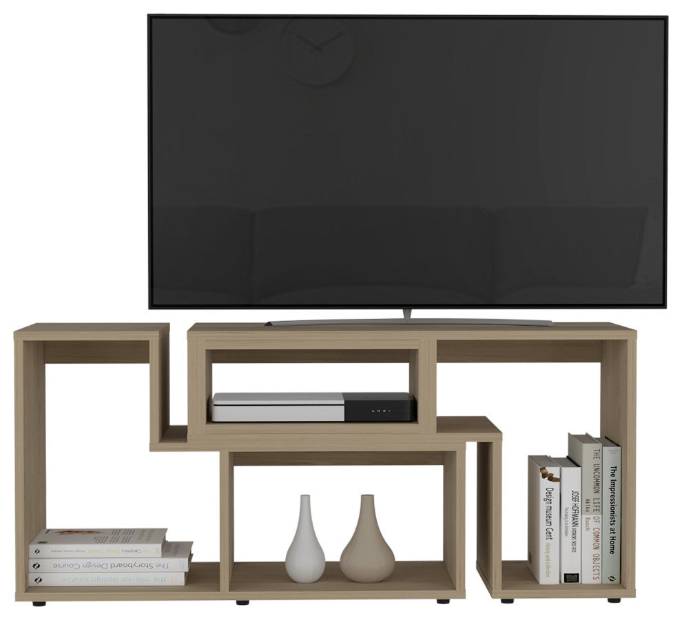 Rose Extendable TV Stand, Light Pine