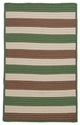 Stripe It TR69 Moss-stone Indoor/Outdoor Area Rug, Rectangular 7'x9'
