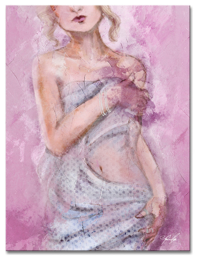 Ready2HangArt 'Nude October' Wrapped Canvas Art, 20"x16"