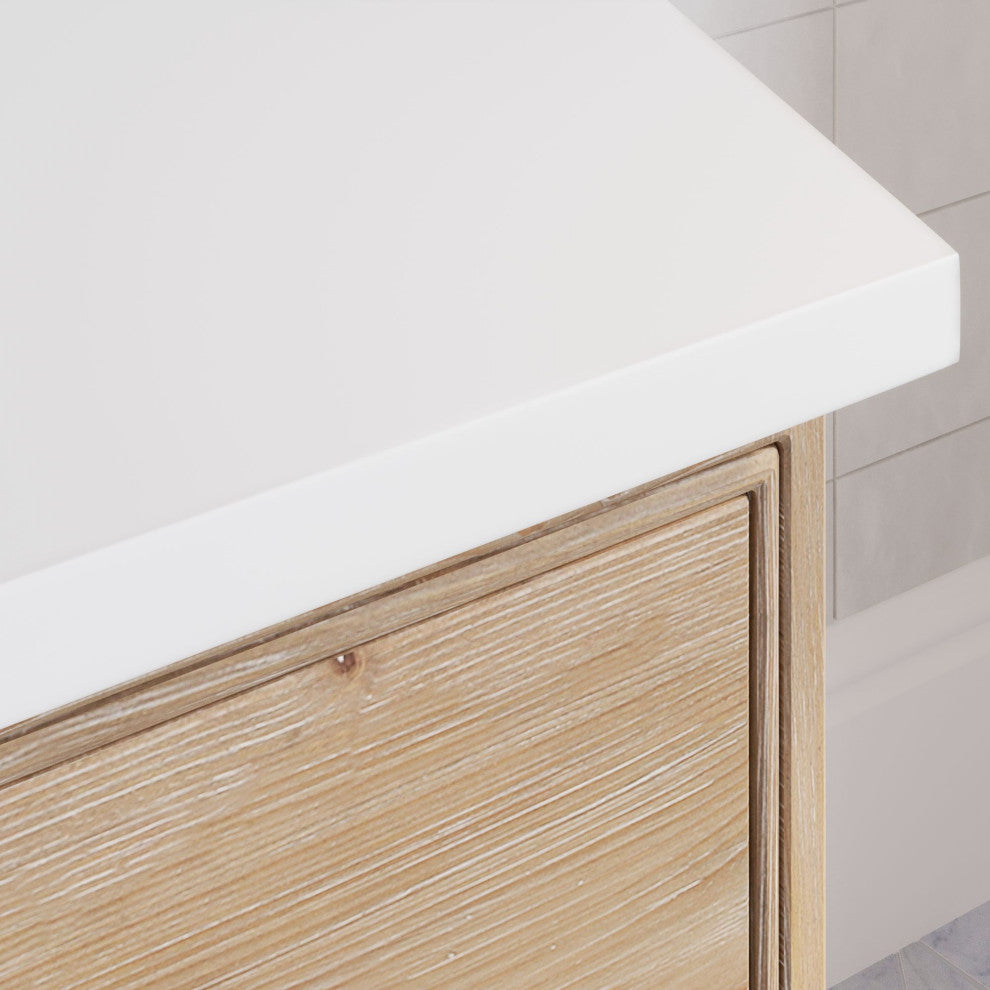 Fermo Bath Vanity, Weathered Fir, 48", Single Sink, Freestanding