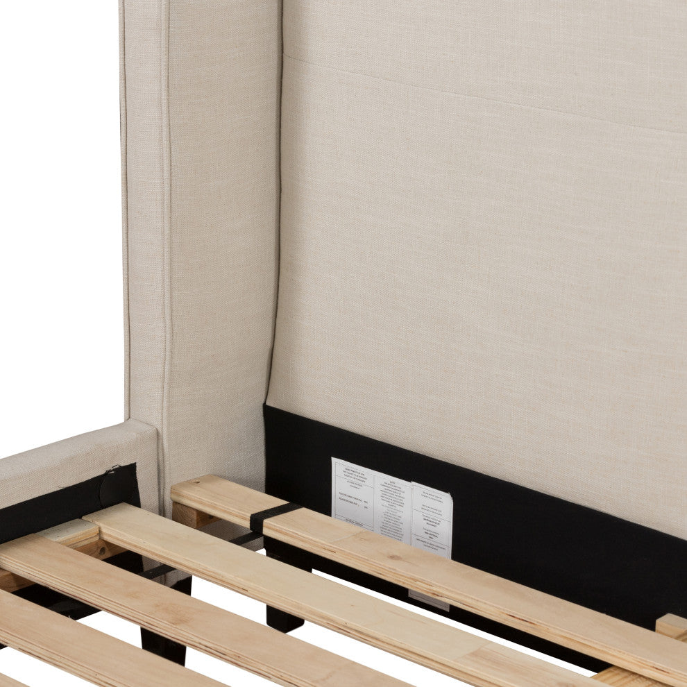 Madison Bed-Cambric Ivory-King