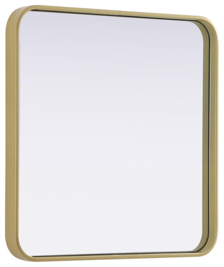 Elegant Lighting MR8A2424 Remy 24" Square Flat Medium Density - Brass