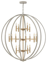 Hinkley Euclid Double Extra Large Three Tier Orb, Cement Gray