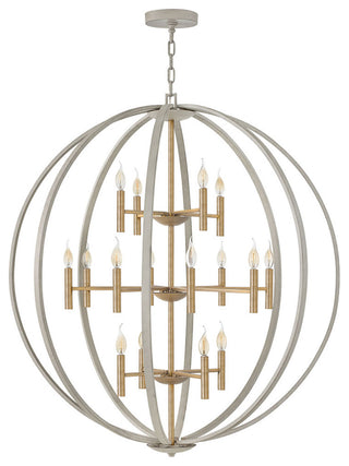 Hinkley Euclid Double Extra Large Three Tier Orb, Cement Gray