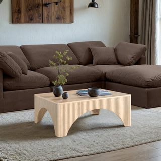 Eloise Oak Veneer Coffee Table, Natural, Wood