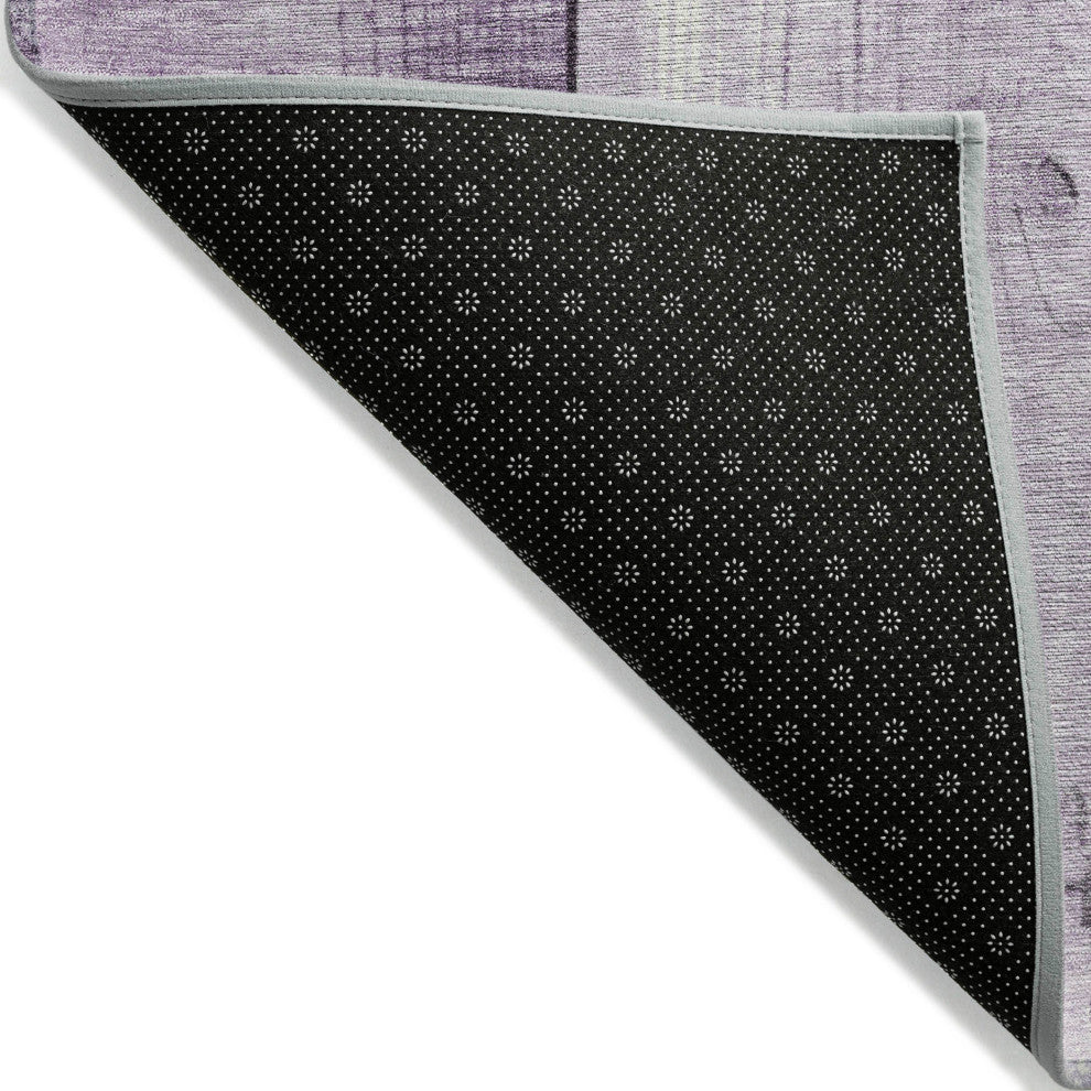 Machine Washable Indoor/Outdoor Chantille ACN1877 Purple 3' x 5' Rug