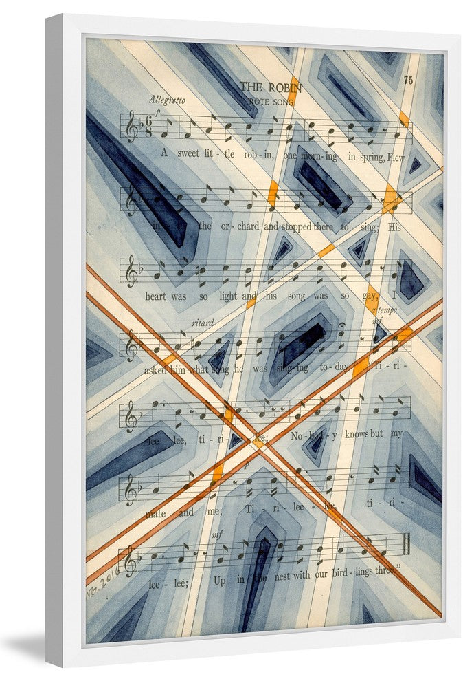 Marmont Hill, "The Robin" by Nikki Galapon Framed Painting Print, 12x18