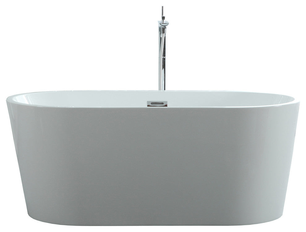 Serenity 59"x29.5" Freestanding Soaking Bathtub