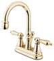 Kingston Brass 4" Centerset Bathroom Faucet, Polished Brass