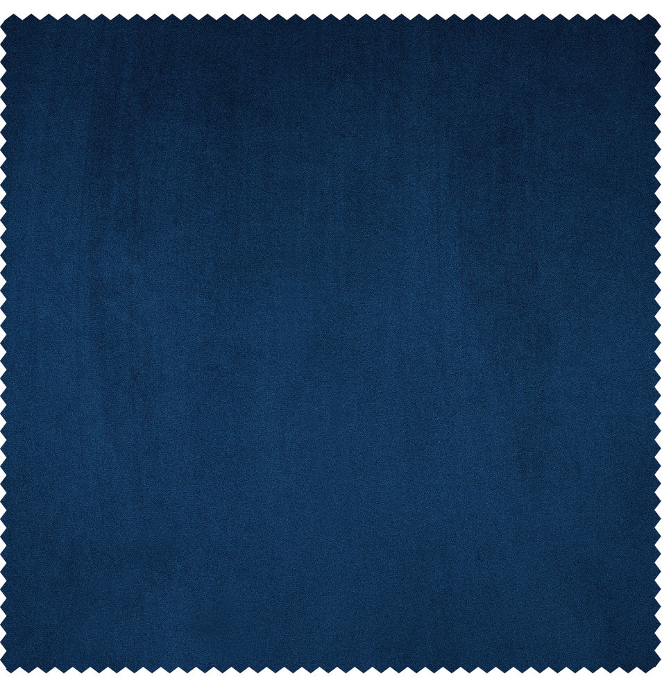 Heritage Plush Velvet Cushion Cover Pair, Pisces Blue, 18w X 18l