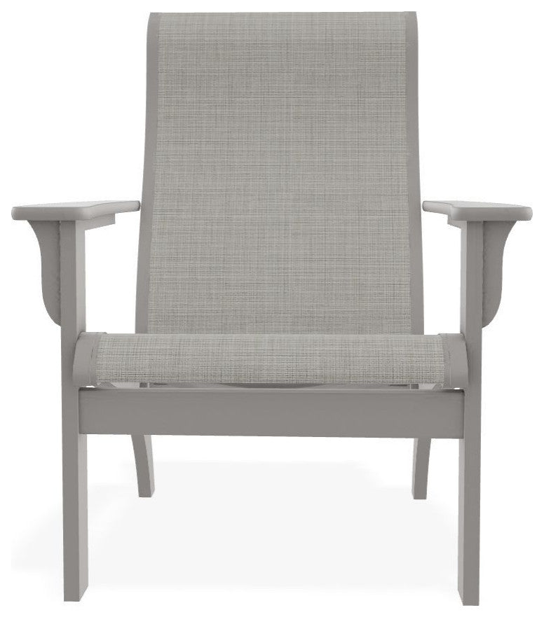 Adirondack Sling Outdoor Adirondack Armchair, Deacon/Warm Gray
