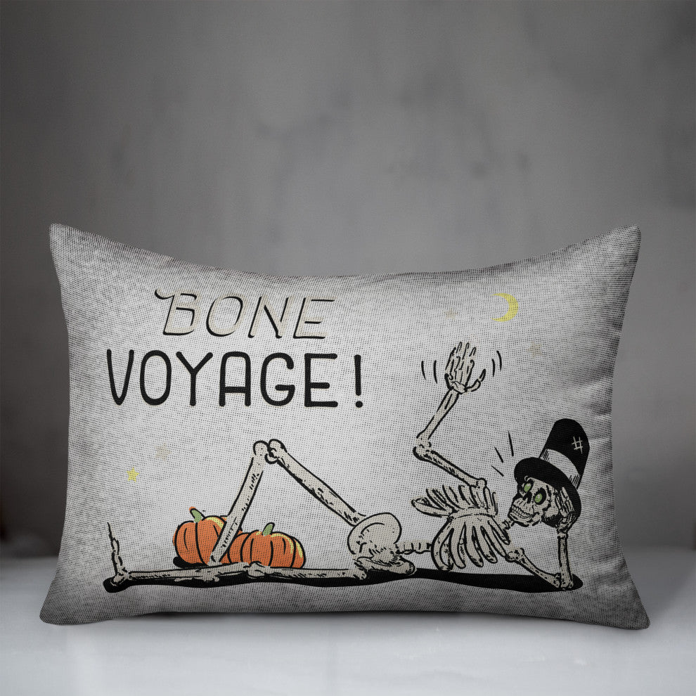 Bone Voyage! 14x20 Throw Pillow