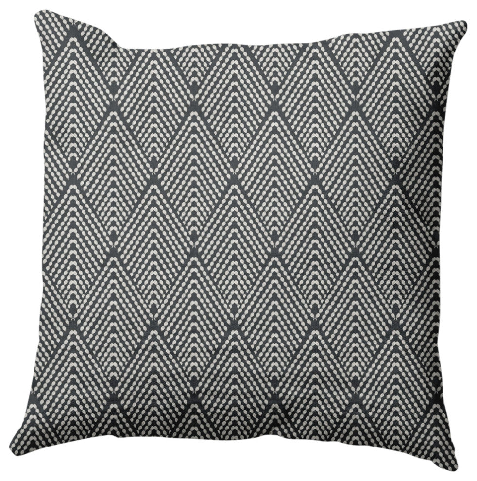 Lifeflor Diamond Decorative Throw Pillow, Pepper, 16"x16"
