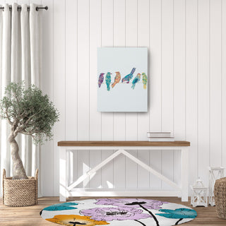 Popping Poppies Spring Chenille Rug, Lilac, 5' Round