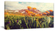 Fantastic Yellow Flowers in Meadow, Large Flower Canvas Wall Art, 32"x16"