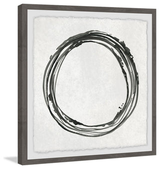 "Grey Infinity" Framed Painting Print, 18"x18"