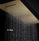 Rainfall Musical Shower System With Hand Shower, Style D-Phone Control Light