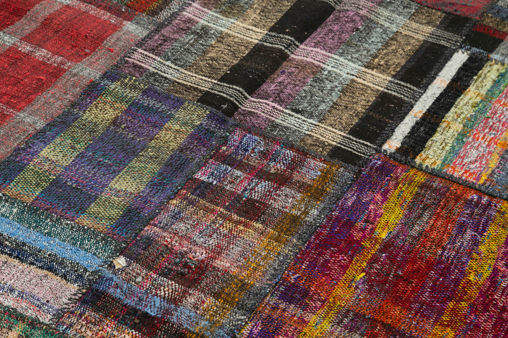 Rug N Carpet - Handmade Oriental 5' 9'' x 8' 2'' Unique Patchwork Kilim Rug