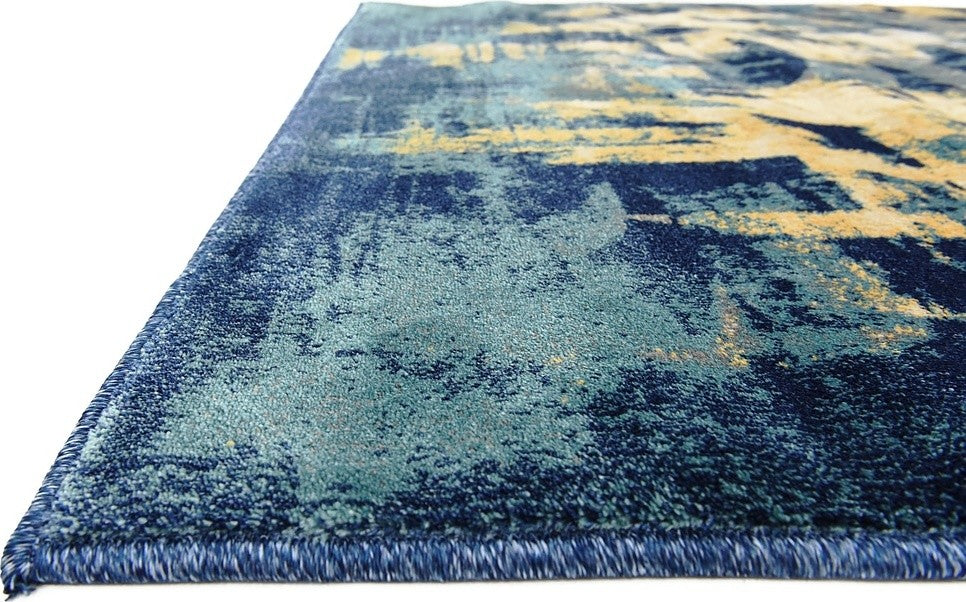 Unique Loom Navy Blue Mosman Mystic 4' 0 x 6' 0 Area Rug