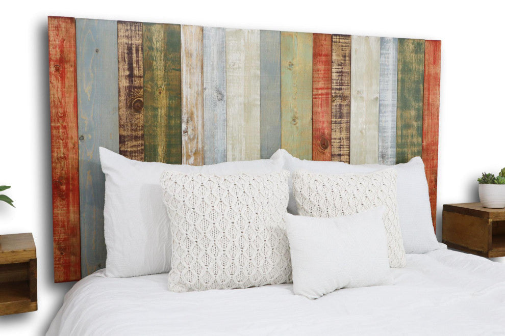 Handcrafted Headboard, Hanger Style, Retro Mix, King