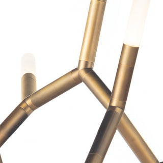 Traveler Chandelier, Natural Brass