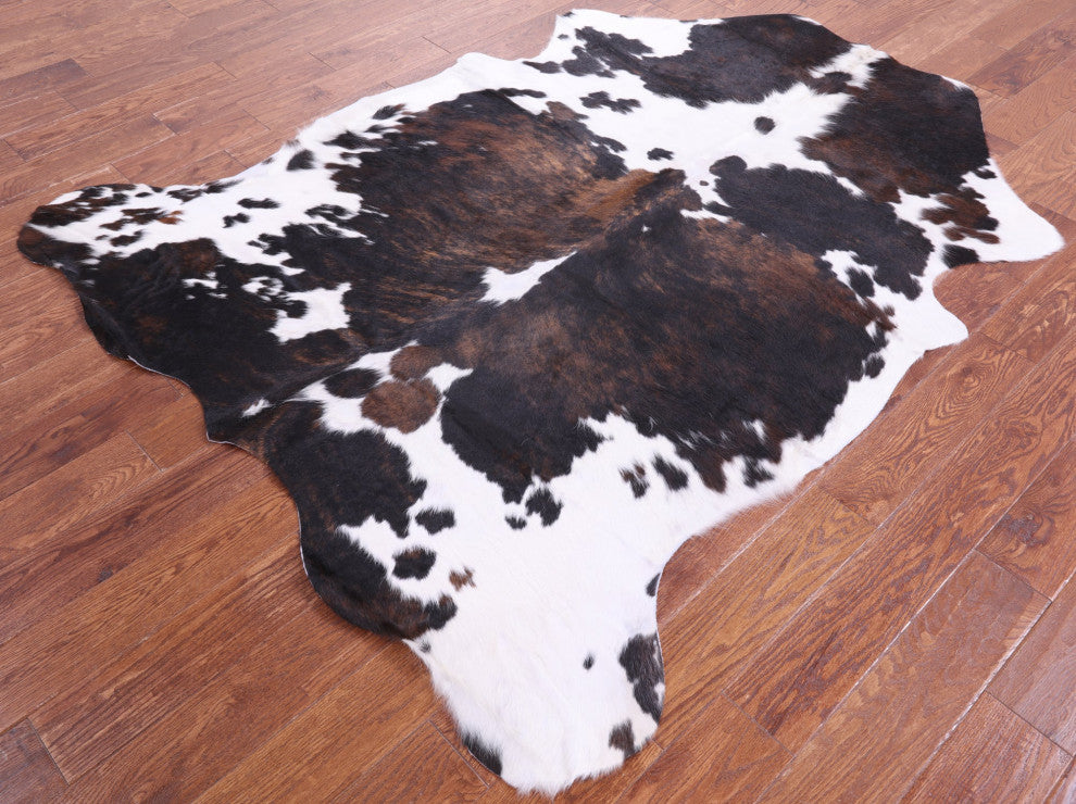Organic Natural Hair-On Cowhide Area Rug 7' 0" X 5' 7" C1490