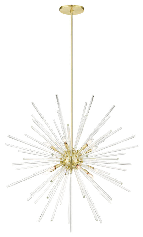 Livex Lighting 41259 Utopia 12 Light 42"W Sputnik Chandelier - Polished Chrome