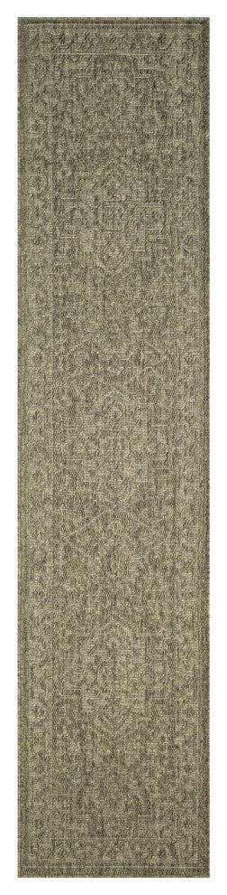 Nourison Tulum 2'2" x 10' Olive Outdoor Rug
