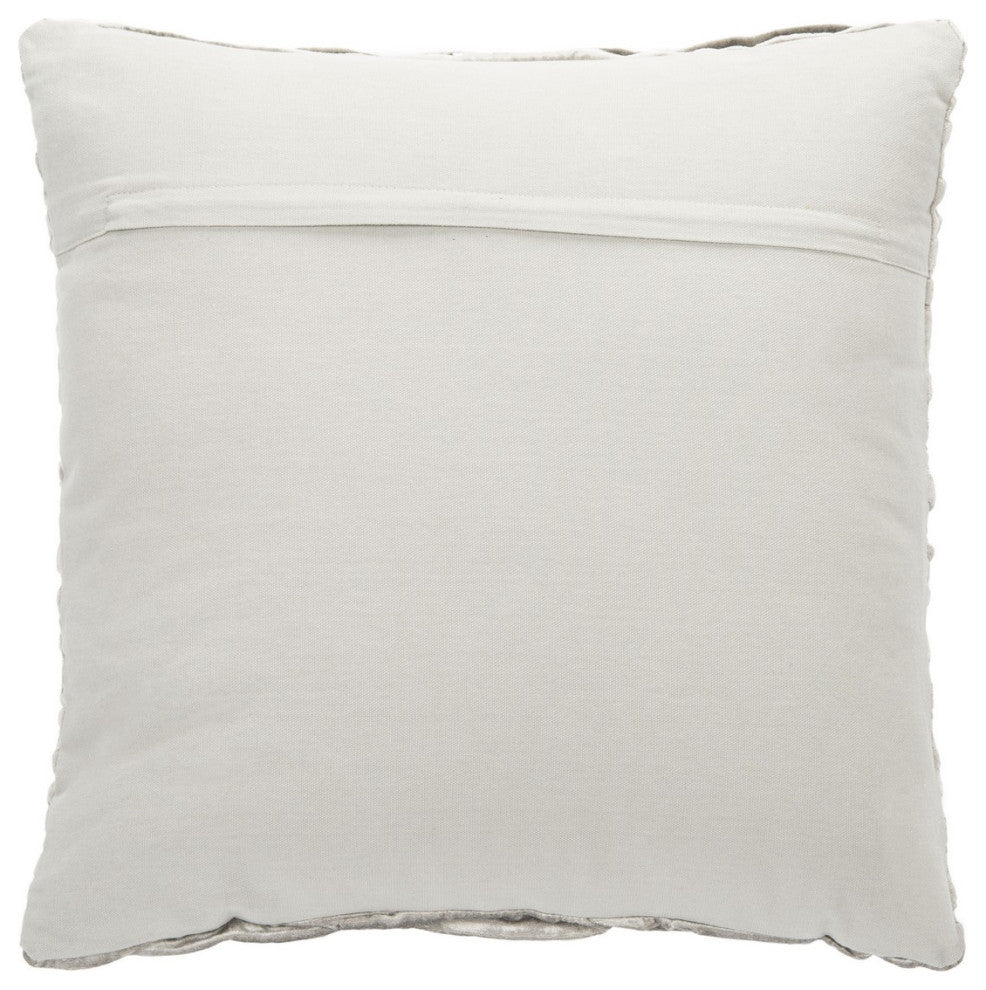 Safavieh Marita Pillow, Light Grey, 18" Square