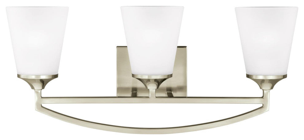 Hanford 3-Light Wall/Bath, Brushed Nickel