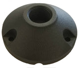 Base Mounting Bracket for Low Voltage Landscape Lighting Fixtures- Black Finish