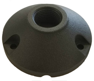 Base Mounting Bracket for Low Voltage Landscape Lighting Fixtures- Black Finish