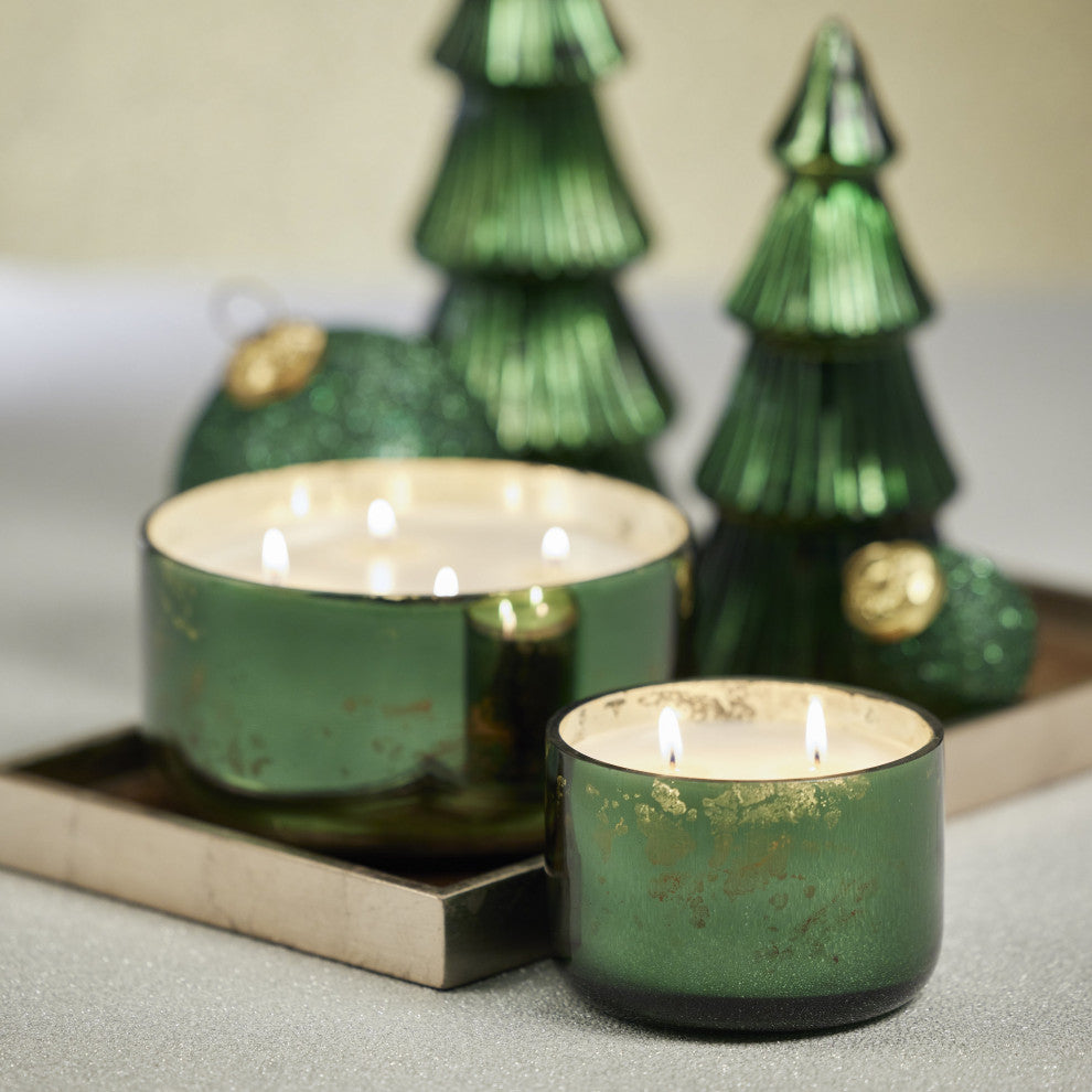 Siberian Fir 6" Diameter Scented Jar Candle, Green