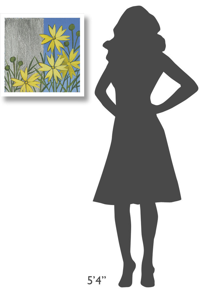 "Coreopsis I" Digital Paper Print by Kathrine Lovell, 20"x20"