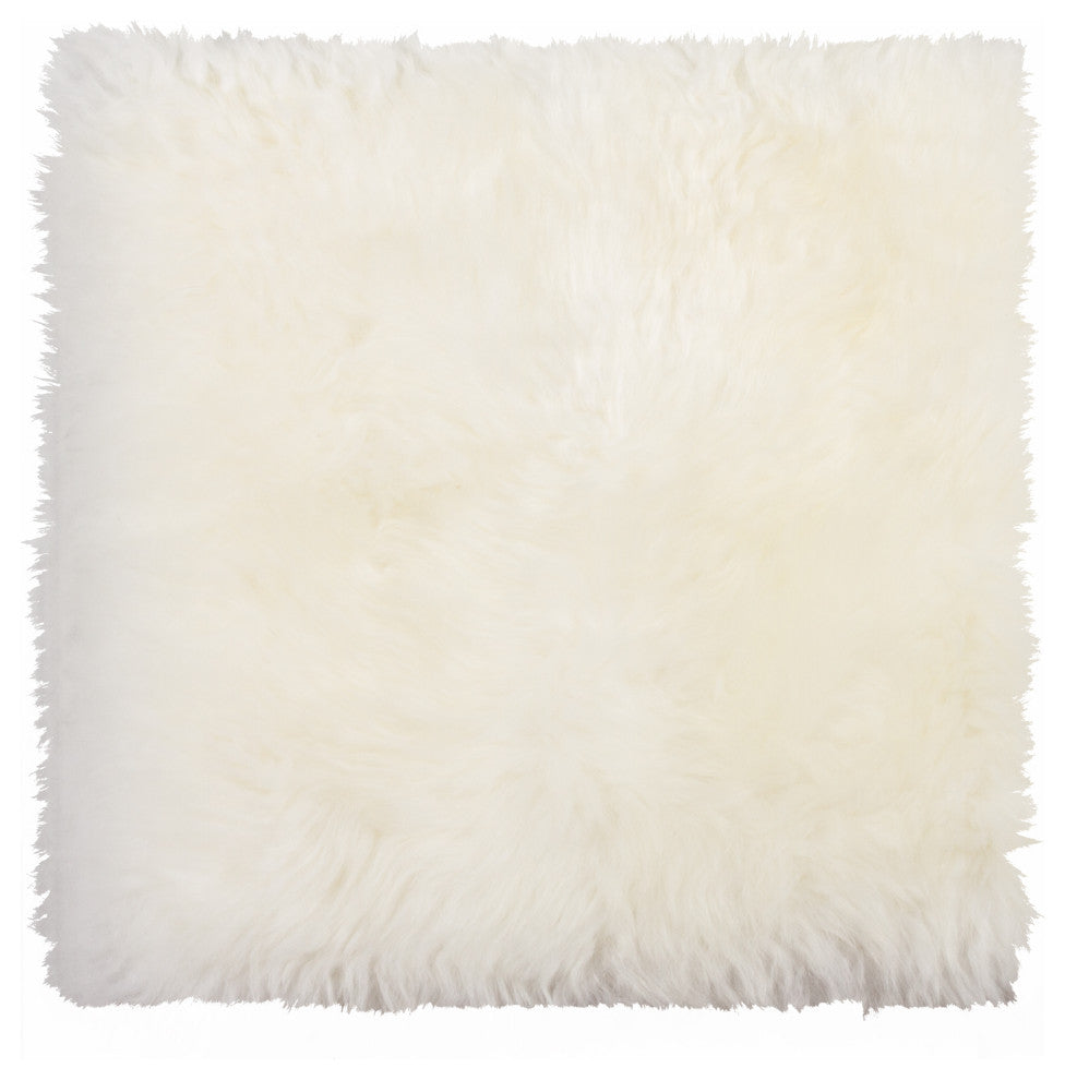 100% New Zealand Sheepskin Chair Seat Cover, 17"x17"