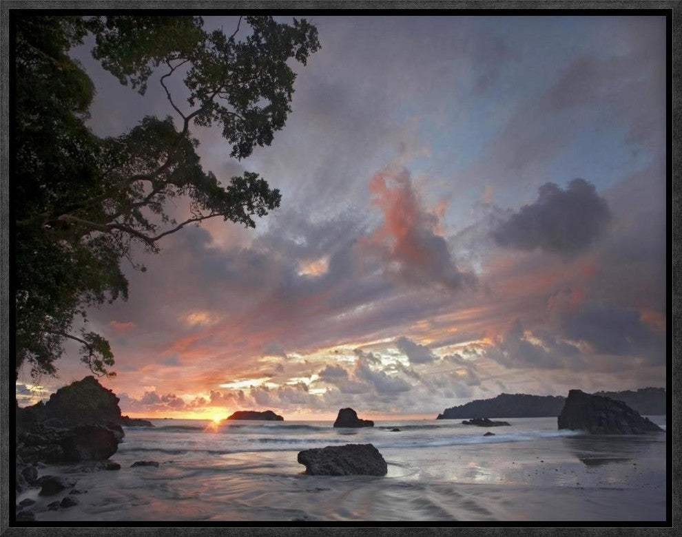 Beach and Coastline, Manuel Antonio National Park, Costa Rica, 16"x12"