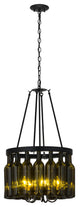 17W Tuscan Vineyard Estate 16 Wine Bottle Chandelier