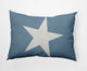 14x20" Big Star Nautical Decorative Indoor Pillow, Dusty Smoke and White