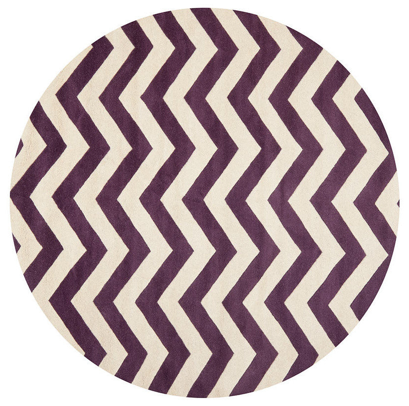Safavieh Chatham Cht715F Purple, Ivory Area Rug