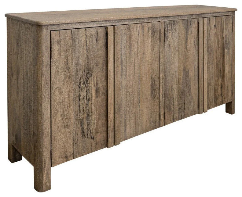 Lotus Rustic Modern 4 Door Multi Purpose Console