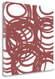 "Marsala Swirls" By Linda Woods, Giclee Print on Gallery Wrap Canvas