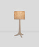 Nauta Table Lamp, Brushed Aluminum Burlap Shade