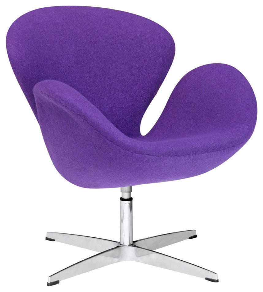 Modern Classics Swan Chair Fabric, Purple
